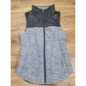 The North Face Vest XS Gray Black Hiking Full Zip